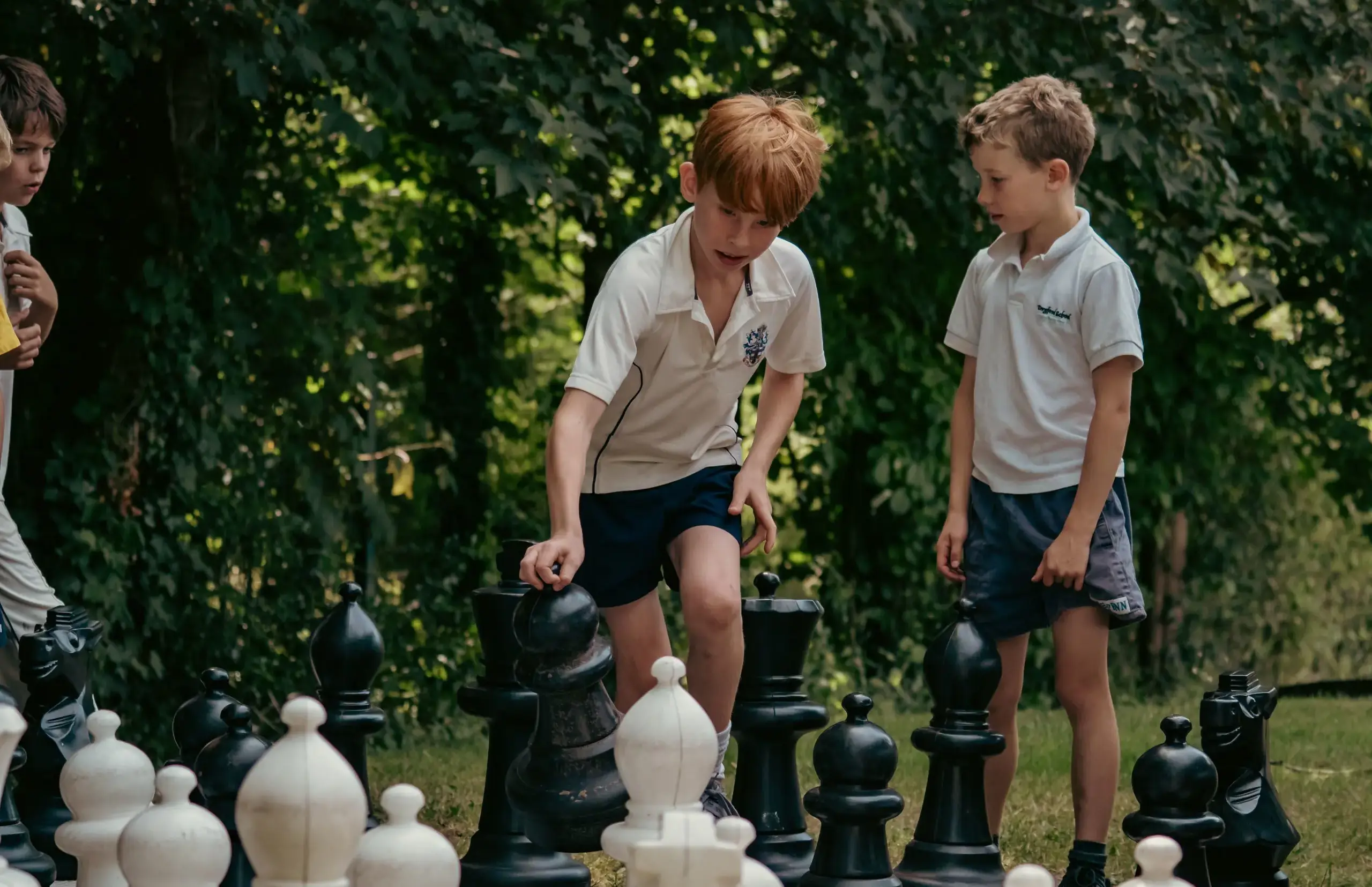 Children playing chess