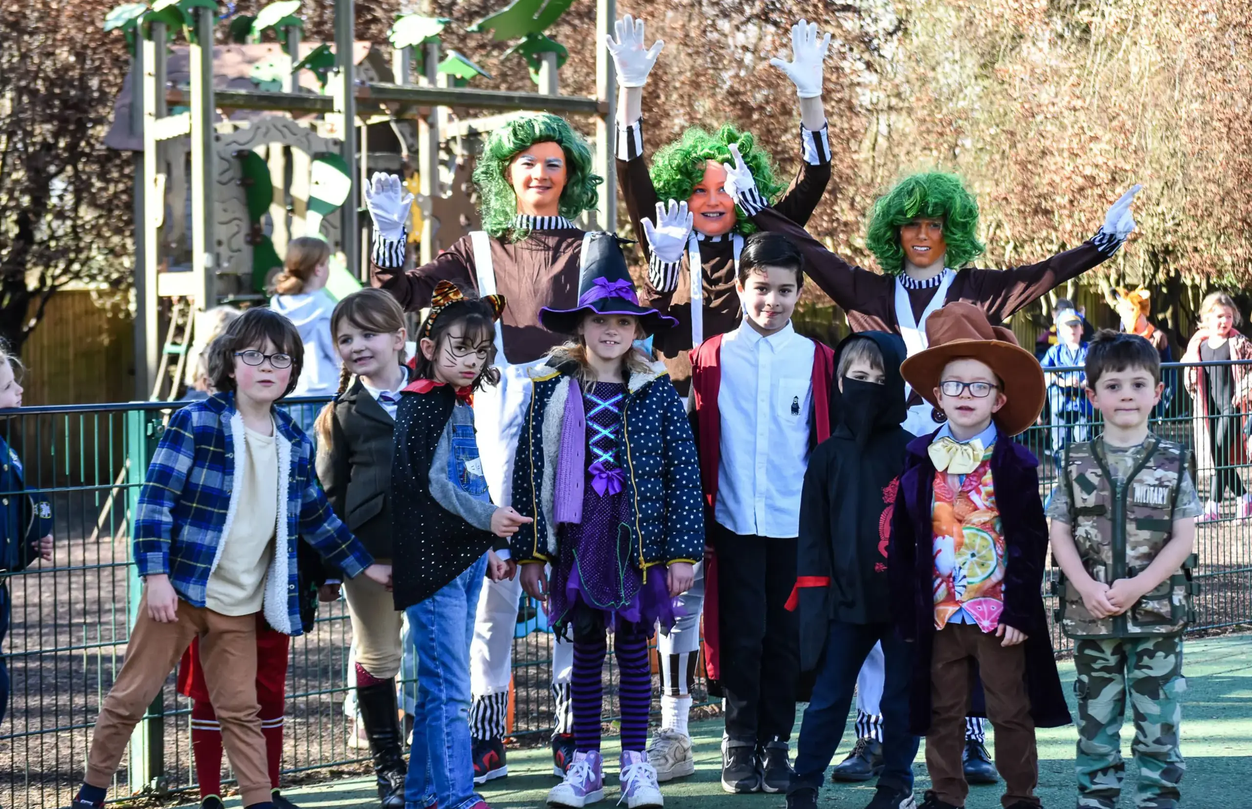 Fancy dress at playground