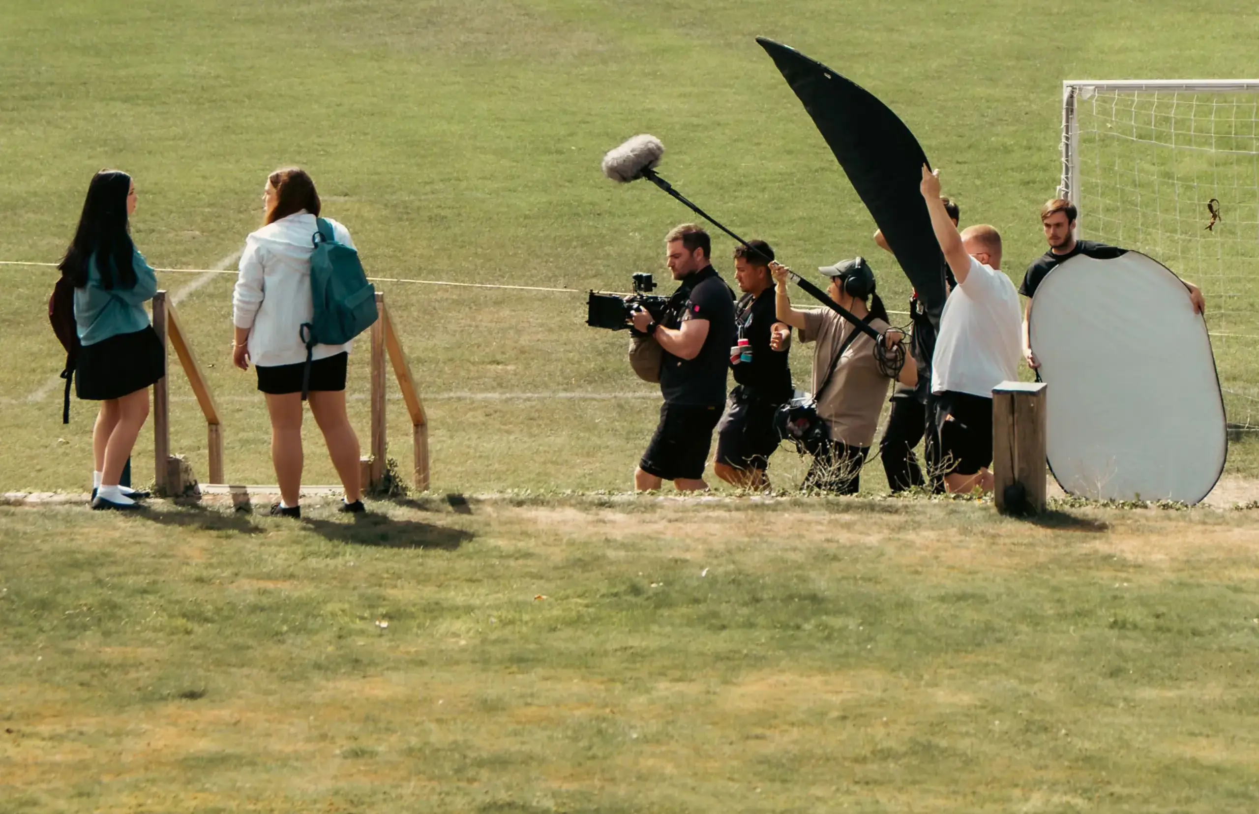 Filming outdoors