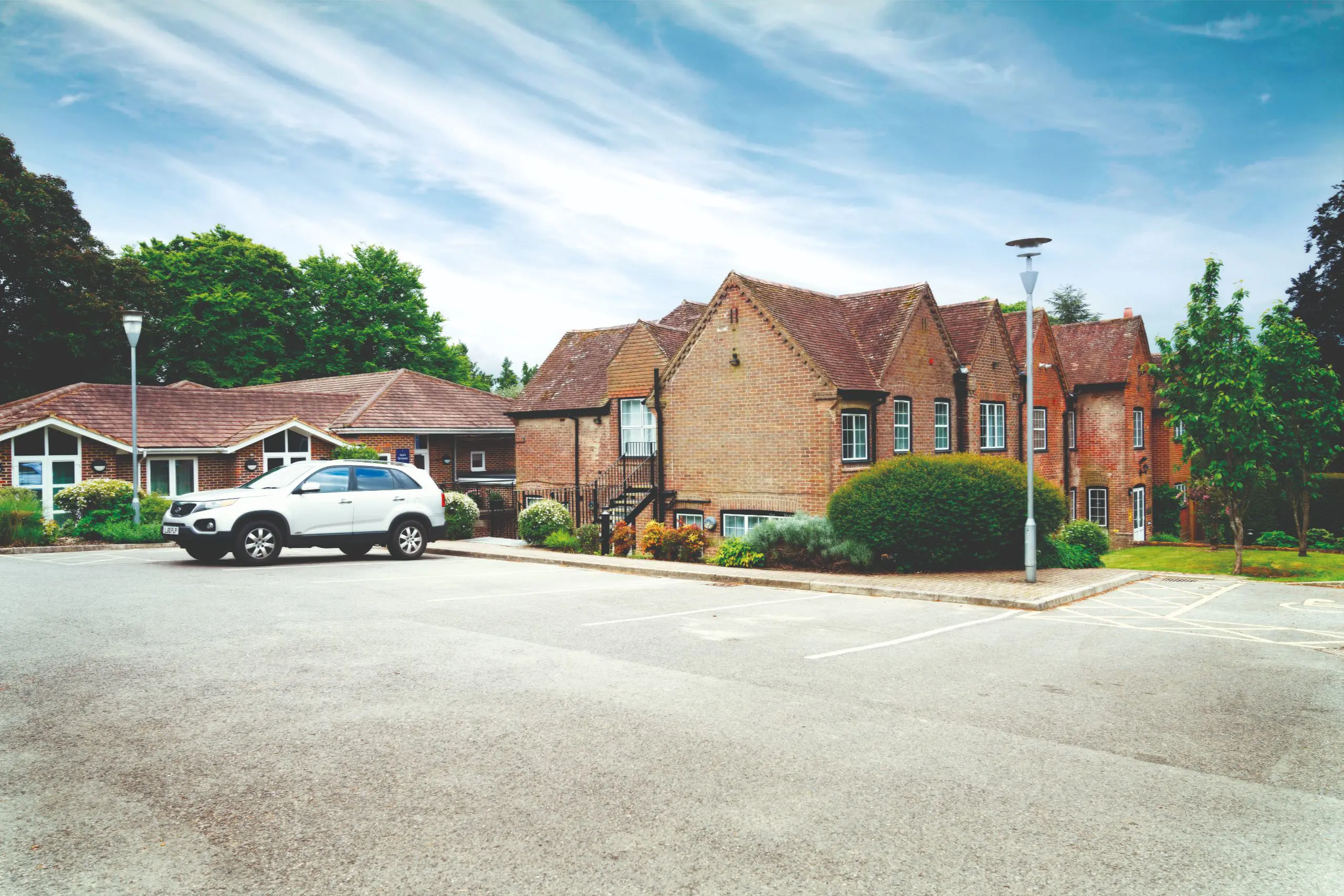 Outside building and car park